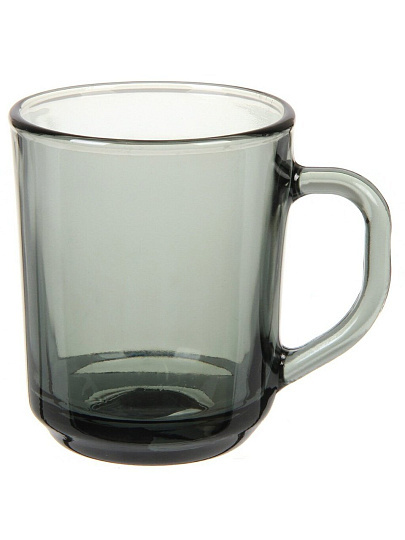Кружка стекло, 250 мл, Basilico, Basilico, 62509-12, дымчатая