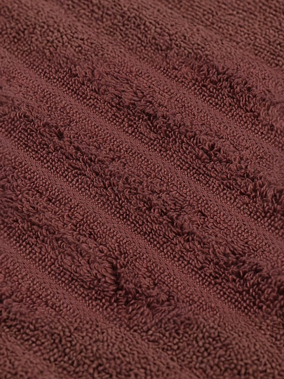 Полотенце банное 50х90 см, 100% хлопок, 450 г/м2, Страйп, Barkas, коричневое, Узбекистан