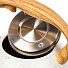 Чайник нержавеющая сталь, 2.7 л, со свистком, ручка бакелитовая в цвет дерева, Daniks, Белый мрамор, индукция, GS-04049H - фото 6