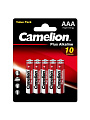 Батарейка Camelion, ААА (LR03, 24A), Alkaline Plus, щелочная, 1.5 В, блистер, 10 шт, 14853