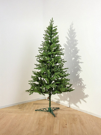 Елка новогодняя напольная, 210 см, Каспийская, ель, хвоя литая + ПВХ пленка, подст. пластик, ЕКАСП 21, Елушка