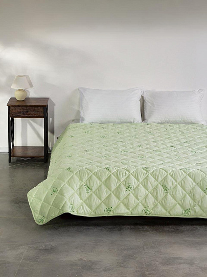 Одеяло 2-спальное, 172х205 см, Бамбук, 50% бамбук, 50% полиэстер, 180 г/м2, облегченное, чехол 100% полиэстер, Майская ночь