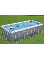 Бассейн каркасный Bestway, 488х244х122 см, Power Steel Rectangular, 56670BW, фильтр-насос, лестница, тент, 11532 л, поплавок-дозатор - фото 3