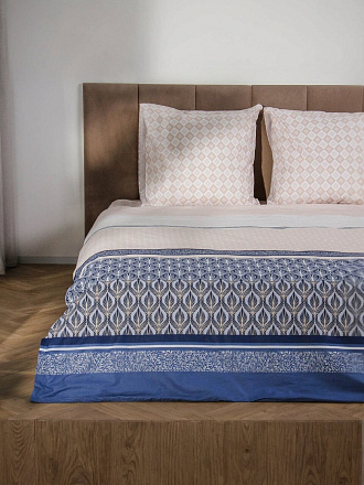 Постельное белье 2-спальное, простыня 215х220 см, 2 наволочки 70х70 см, пододеяльник 175х215 см, Silvano, поплин, Polo