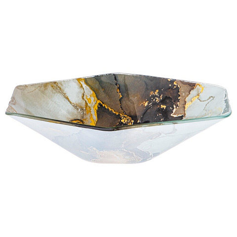 Салатник стекло, 25 см, Marble, Lefard, 198-233
