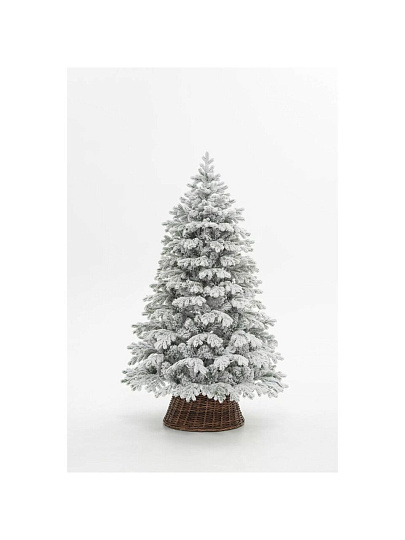 Елка новогодняя напольная, 210 см, Аляска, ель, хвоя литая + ПВХ пленка, со встроенной гирляндой, 149210, ЕлкиТорг