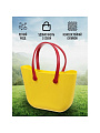 Сумка пляжная 45х29х11 см, силикон, желтая, Y9-284 - фото 2