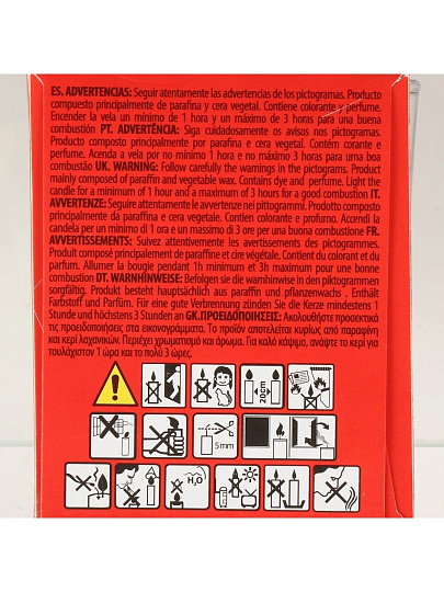 Свеча ароматизированная, 8.5х7 см, Lumar, Ягоды Frutas del Bosque, в стакане, 125 гр, 903900