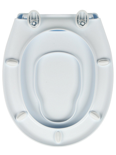 Сиденье для унитаза пластик, Океан Lux, с детской накл., бел, ЕК-407D-01