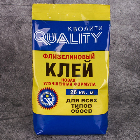 Клей для флизелиновых обоев, Quality, 200 г, пакет, 5566