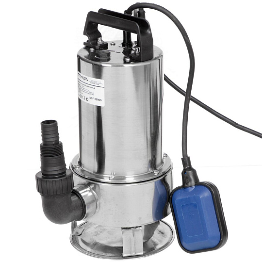 Насос дренажно-фекальный, Прима, 1000 Вт, глубина погружения 5 м, максимальный напор 8.5 м, 14 м³/ч, NSF-1000S