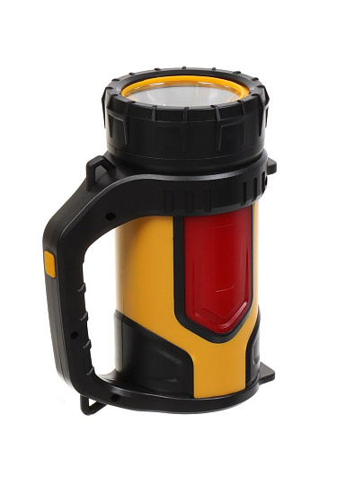 Фонарь кемпинговый, встроенный аккумулятор, Облик, зарядка от сети 220 В, пластик, 5W + 24 LED ручной, 8224