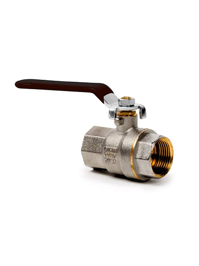 Кран для воды, 3/4&quot;, г-г, ручка, PN40, РосТурПласт