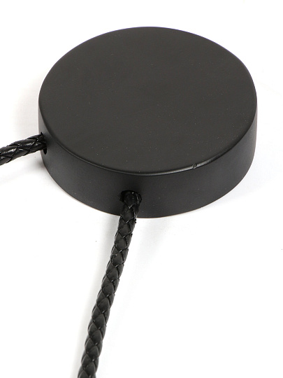 Зеркало интерьерное настенное, 40.3 см, металл, МДФ, с ремешком, круглое, 4005-Zm1