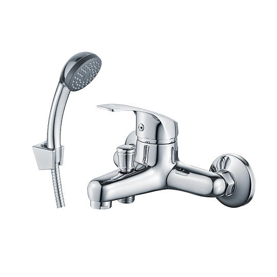 Смеситель одноручный для ванны с коротким изливом, картр. 40 мм, хром, DECOROOM, DR71035