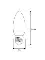 Лампа светодиодная E27, 9 Вт, 80 Вт, 220 В, свеча, 4500 К, холодный свет, Ergolux, 13171 - фото 2