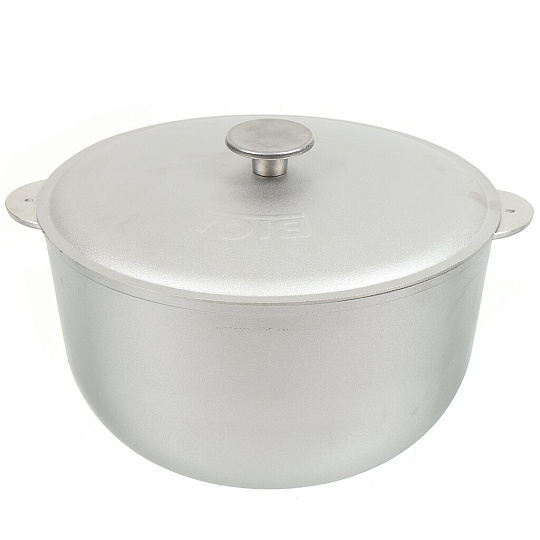 Казан алюминий, 6 л, с крышкой, Биол, К0600