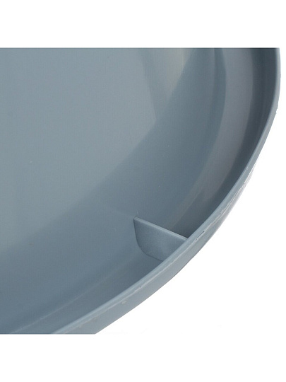 Таз пластик, 10 л, круглый, серо-синий, Violet, 081049