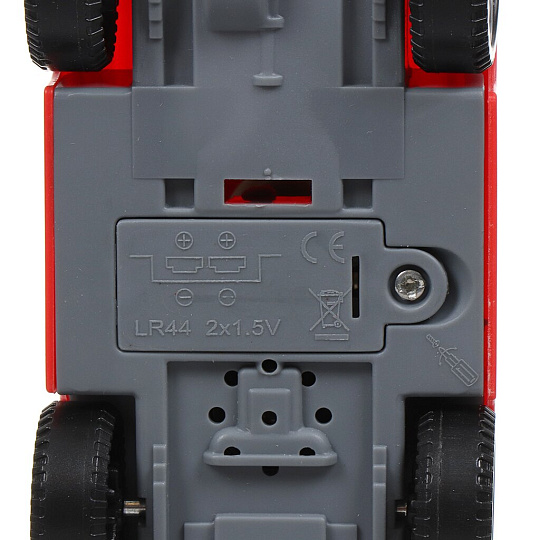 Пожарная машина Технопарк, 17 см, свет, звук, подвижные элементы, пластик, C403-R