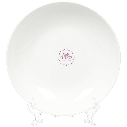 Тарелка суповая, фарфор, 23 см, круглая, Тюдор Royal White, TU2205-1