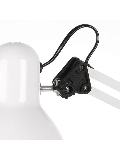 Светильник настольный E27, белый, абажур белый, Lofter, SPE 16941-01-167