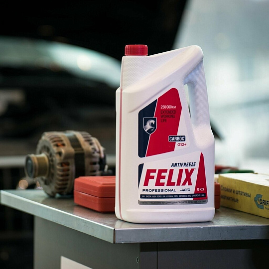Антифриз Felix, ТС-40, G12, 5 кг, красный, Carbox