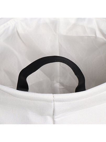 Корзина для хранения, 35х35 см, круглая, полиэстер, серая, слоник, Y4-7075