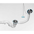 Сифон для ванны, 1450 мм, 1 1/2-40, с выпуском, с переливом, круглый перелив, S-образный, c гофрированной трубой 40/40х50, ИНКОПЛАСТ, SB01145 - фото 3