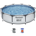 Бассейн каркасный Bestway, 305х76 см, Steel Pro Max, 56408, фильтр-насос, 4678 л - фото 12