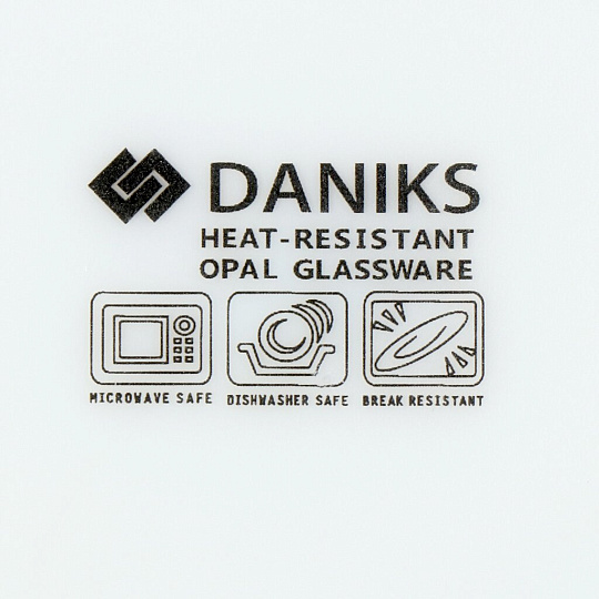 Сервиз столовый стеклокерамика, 19 предметов, на 6 персон, Daniks, Рапсодия, белый