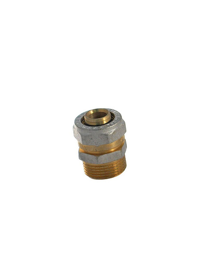 Металлопластиковая муфта d20х3/4&quot;, с цангой и штуцером, Frap, F306.2005