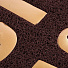 Коврик грязезащитный, 50х70 см, прямоугольный, резина, лапша, коричневый, Vortex, 22194 - фото 4