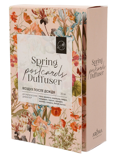Диффузор-открытка Aroma Harmony, 30 мл, Воздух после дождя, AH-04020