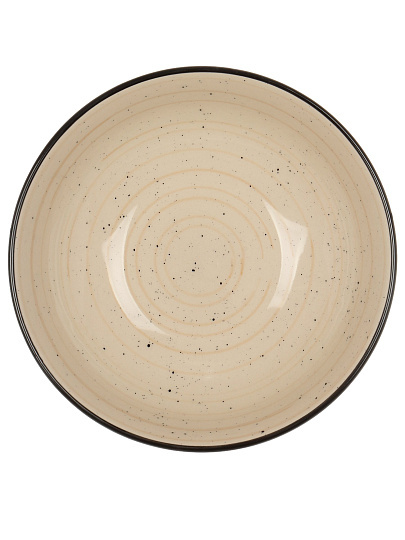 Тарелка суповая, керамика, 18 см, круглая, Фьюжен Миели, Elrington, 225-27025, бежевая