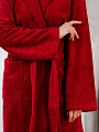 Халат унисекс, махровый, 100% хлопок, бордовый, М, 48-50, Silvano - фото 5