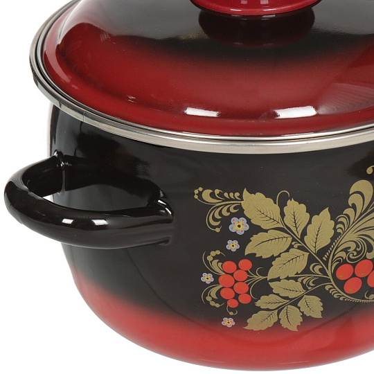 Кастрюля эмалированная СтальЭмаль Рябинушка 7MC161P, 2 л