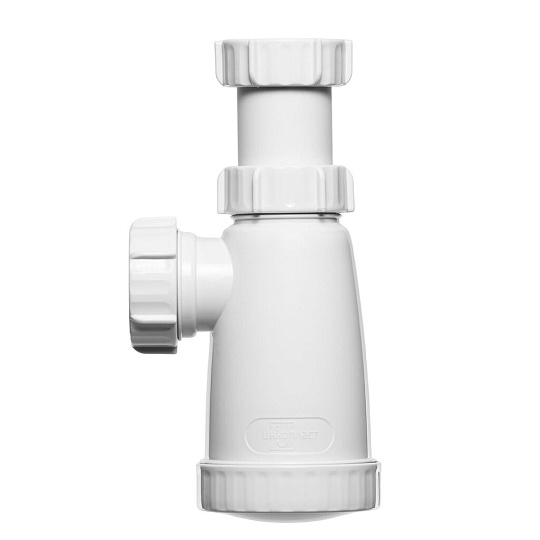 Сифон для мойки, трубный, 1 1/2&quot;, полипропилен, 40 мм, ИНКОПЛАСТ, BS1100