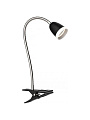 Светильник настольный на прищепке, 3.5 Вт, хром, абажур черный, Camelion, KD-847 C02, 14139