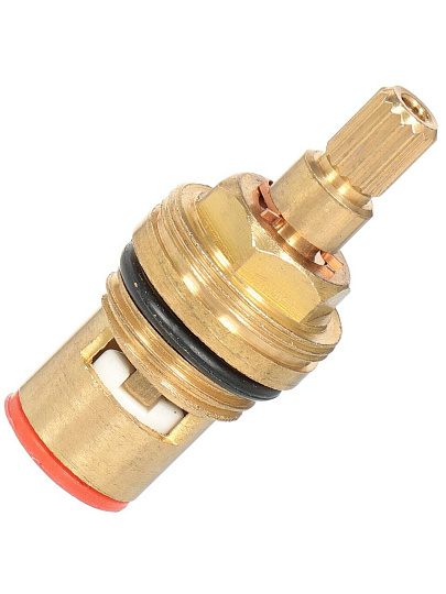 Кран-букса 1/2 '', 15 шлиц, 90 °, 2 резьбы, с керамическими вставками, 60 г, ComfortFactor, Люкс, 65349