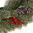 Венок рождественский 50 см, с ягодами и шишками, SYHHA-0823035 - фото 3