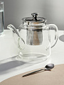 Чайник заварочный стекло, 0.8 л, с ситечком, B050162 - фото 2