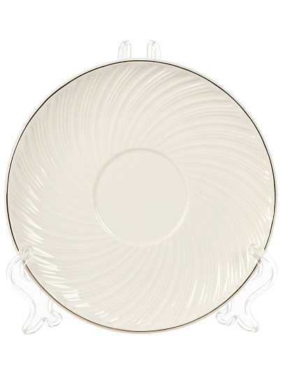 Набор чайный фарфор, 12 предметов, на 6 персон, 220 мл, металлическая подставка, ТМ Глория, Bonjart, 202346, подарочная упаковка