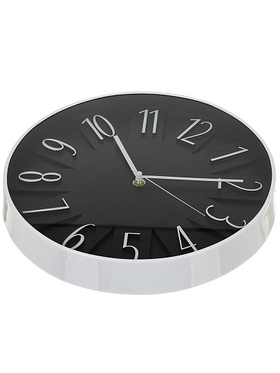 Часы настенные, 30 см, круглые, пластик, стекло, Y6-6064
