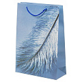 Пакет подарочный бумага, 31х12х44 см, в ассортименте, Перо, Y4-4279
