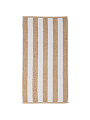 Полотенце банное 70х140 см, 100% хлопок, 450 г/м2, Полоска, Silvano, бежевое, Узбекистан - фото 2