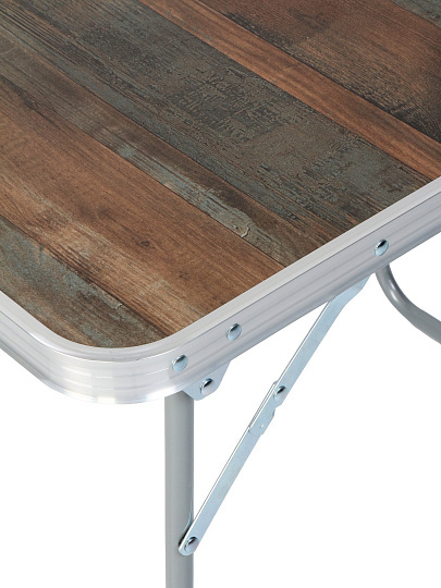 Стол складной 70х50х60 см, прямоугольный, металл, столешница МДФ, серо-зеленый, Green Days