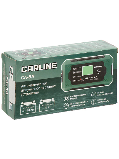 Зарядное устройство Carline Ca-5A, свинцово-кислотное, импульсное автомат.,, CA-5A
