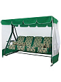Качели садовые 4-местные, 265х143х176 см, 380 кг, Arno, Дефа Люси, раскладываются в кровать, с москитной сеткой, зеленые, 2017-КД-58, металл - фото 12