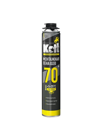 Пена монтажная Kolt, профессиональная, 70 л, 1 кг, летняя