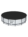 Бассейн каркасный Bestway, 457х122 см, Steel Pro Max, 56438, фильтр-насос, лестница, тент, 16015 л - фото 8
